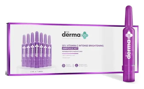 The Derma Co 15% Vitamin C Intense Brightening Ampoule Kit