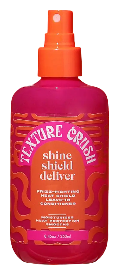 Texture Crush Shine, Shield, Deliver Frizz-Fighting Heat Shield Leave-In Conditioner
