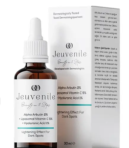 Jeuvenile Alpha Arbutin 2% + Liposomal Vitamin C 5% + Hyaluronic Acid 1% Leke Karşıtı Serum