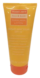 Trader Joe's Face & Body Sunscreen Lotion SPF 30