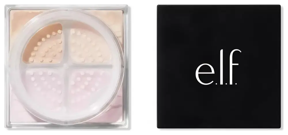 e.l.f. cosmetics Set It Bright Powder Quad Light-Medium
