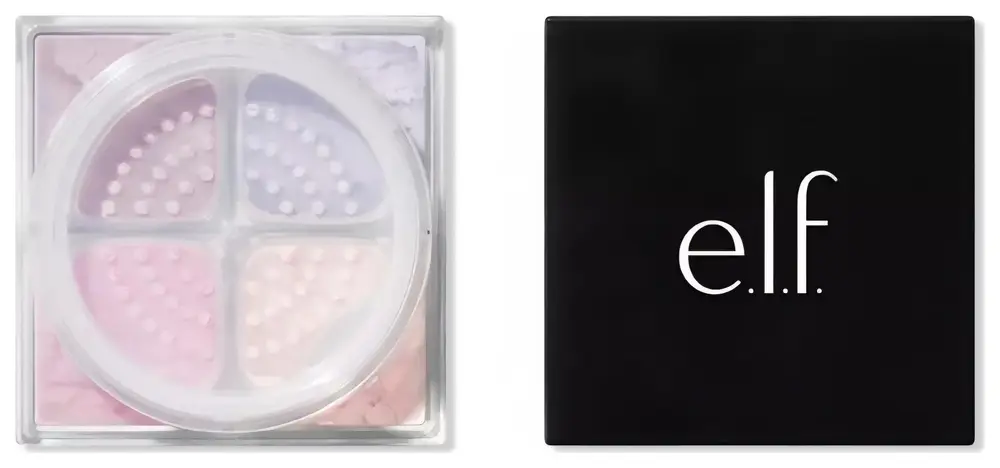 e.l.f. cosmetics Set It Bright Powder Quad Fair-Tan