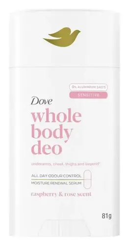 Dove Whole Body Deo Stick Raspberry & Rose