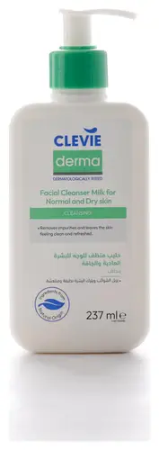 Clevie Derma Facial Cleanser Milk For Normal And Dry Skin