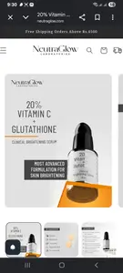 NeutraGlow 20% Vitamin C + Glutathione - Clinical Brightening Serum