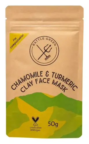 Battle Green Clay Face Mask Chamomile & Turmeric