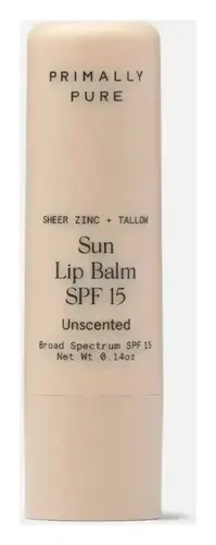 Primally Pure Sun Lip Balm SPF 15 Lavender Mint