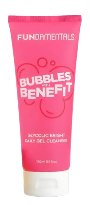 fundamentals Bubbles With Benefit Glycolic Bright Daily Gel Cleanser