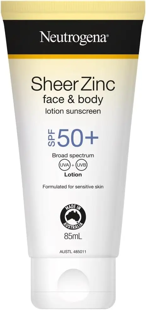 Neutrogena Sheer Zinc Face & Body Lotion Sunscreen SPF 50+