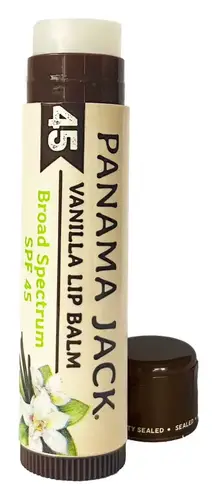 Panama Jack Lip Balm Broad Spectrum SPF 45 Vanilla