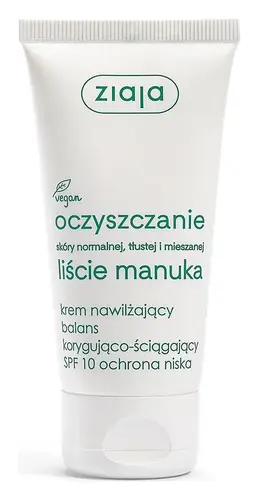 Ziaja Krem Nawilżający Balans Korygująco-Sciągający SPF 10 Ochrona Niska