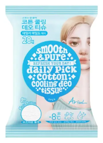 Ariul Smooth & Pure Refresh Your Day! Daily Pick Fresh Cooling Deo Tissue Cotton Cooling