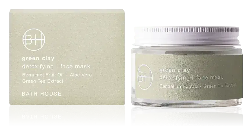 Bath House Green Clay Face Mask