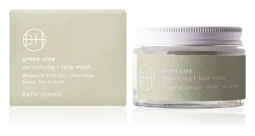 Bath House Green Clay Face Mask