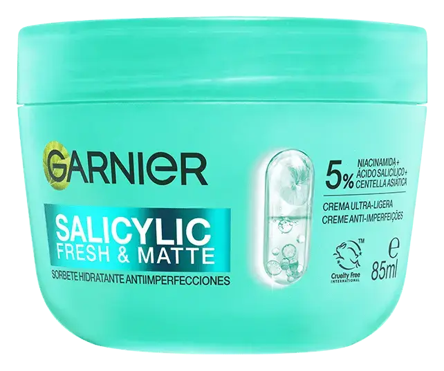 Garnier Salicylic Fresh & Matte Hydrating Sorbet Cream Spain