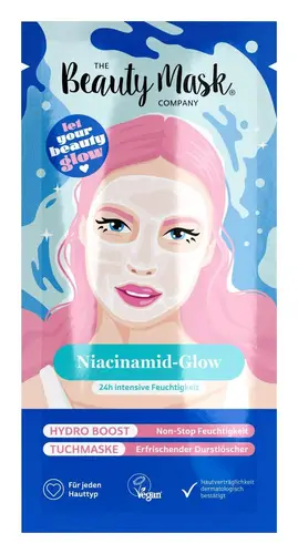 The Beauty Mask Company Niacinamid-Glow Hydro Boost Tuchmaske