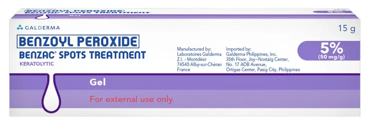 Galderma Benzac Benzoyl Peroxide Spots Treatment Gel 5%