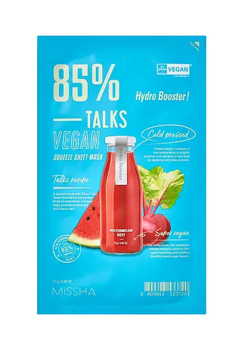Missha Talks Vegan Squeeze Sheet Mask Hydro Booster