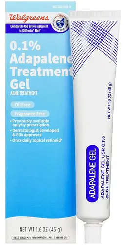 Walgreens 0.1% Adapalene Treatment Gel Fragrance Free