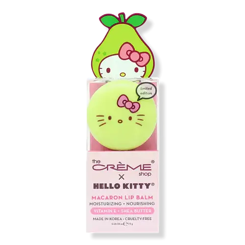 The Creme Shop Hello Kitty Macaron Lip Balm Juicy Pear