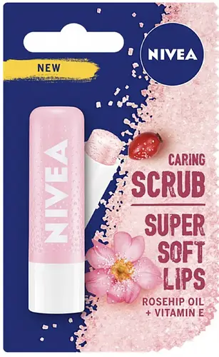 Nivea Rosehip Oil + Vitamin E Caring Lip Scrub