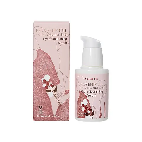GLAMFOX Rosehip Oil + Niacinamide 10% Hydra Nourishing Serum