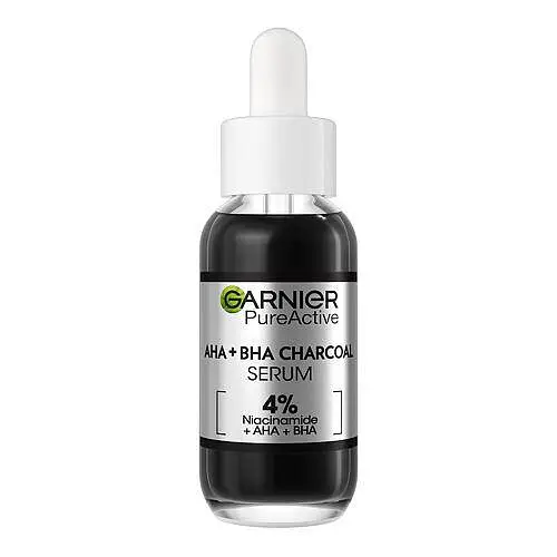 Garnier Pure Active AHA + BHA Charcoal Serum