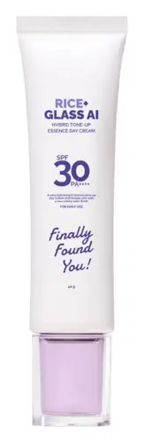 Finally Found You! Rice+ Glass AI Hybrid Tone-Up Essence Day Cream SPF 30 PA++++