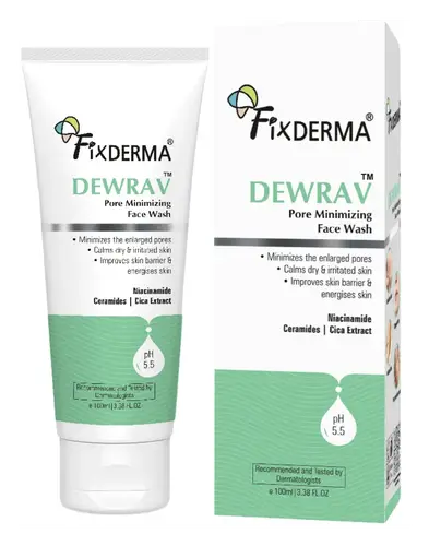 Fixderma Skincare Dewrav Pore Minimizing Face Wash