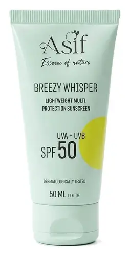 Asif Breezy Whisper Lightweight Multi-Protection Sunscreen SPF 50