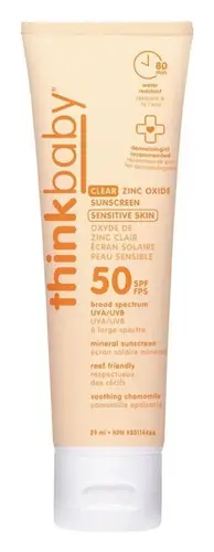 Think Sun Baby SPF 50+ Baby Clear Zinc Sunscreen For Sensitive Skin