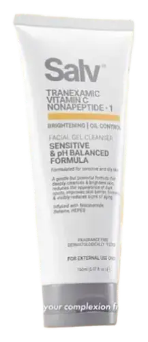 Salv Laboratories Tranexamic + Vitamin C + Nonapeptide-1 Facial Gel Cleanser