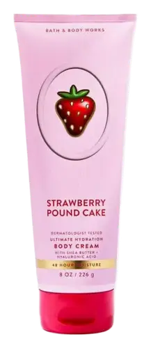 Bath & Body Works Ultimate Hydration Body Cream Strawberry Pound Cake