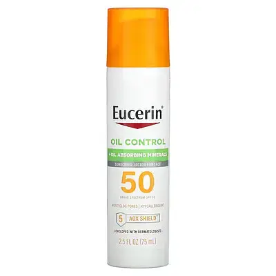 Eucerin Face Oil Control Sunscreen Lotion - SPF 50