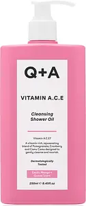 Q + A Vitamin A.C.E Cleansing Shower Oil