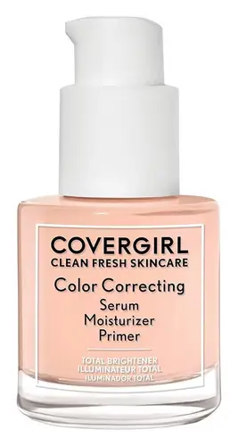 Covergirl Clean Fresh Skincare Color Correcting Serum Moisturizer Primer Total Brightener, Light