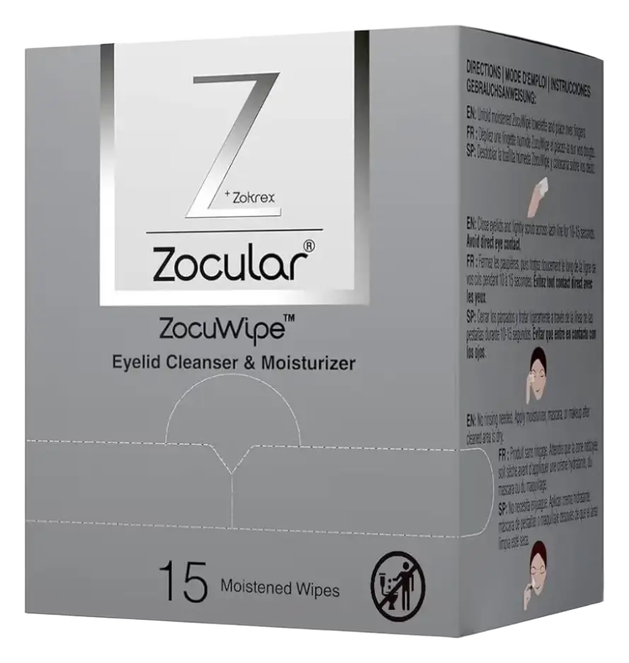 Zocular ZocuWipe Eyelid Cleanser & Moisturizer