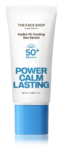 The Face Shop Power Calm Lasting Hydro-Fit Cooling Sun Serum SPF50+ PA++++