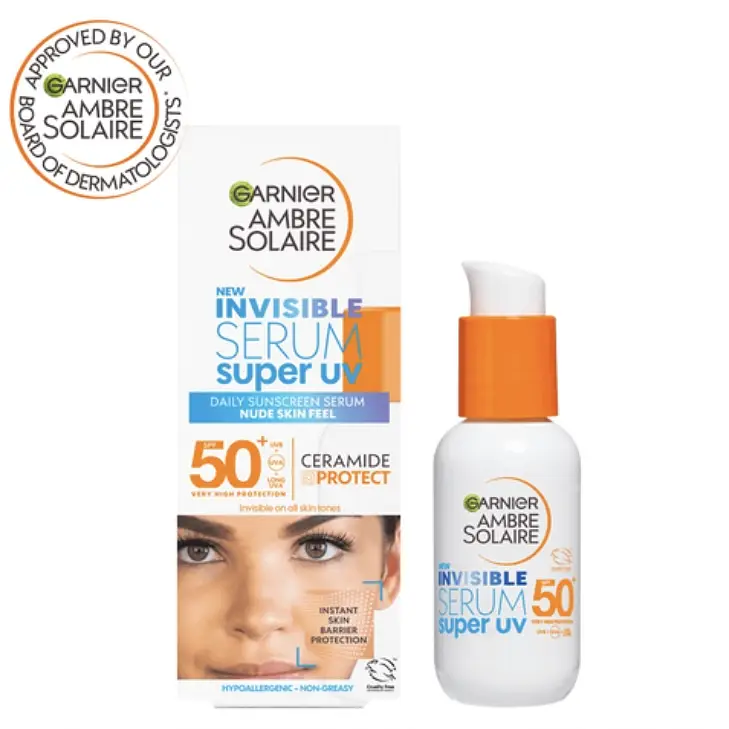 Garnier Ambre Solaire SPF 50+ Super UV Invisible Face Serum UK