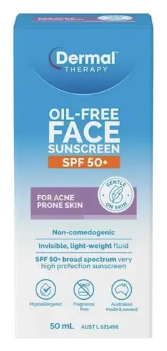 Dermal Therapy Oil-Free Face Sunscreen SPF 50+