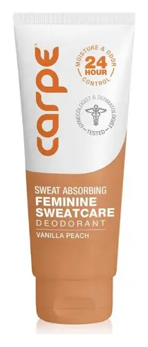 Carpe Sweat Absorbing Feminine Sweatcare Deodorant Vanilla Peach