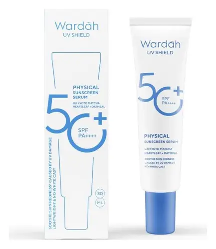 Wardah UV Shield Physical Sunscreen Serum SPF 50+