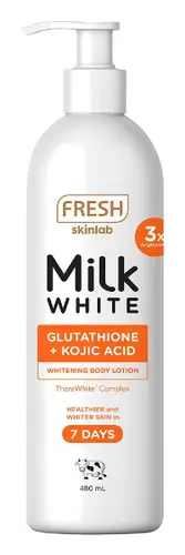 Fresh Skinlab Milk White Glutathione + Kojic Acid Whitening Body Lotion