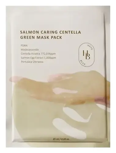 Heveblue Salmon Caring Centella Green Mask Pack