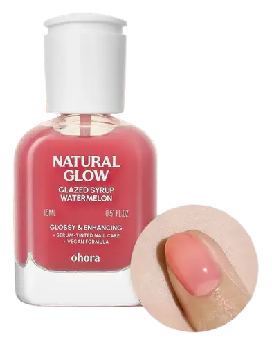 ohora Natural Glow Nail Care Polish Watermelon