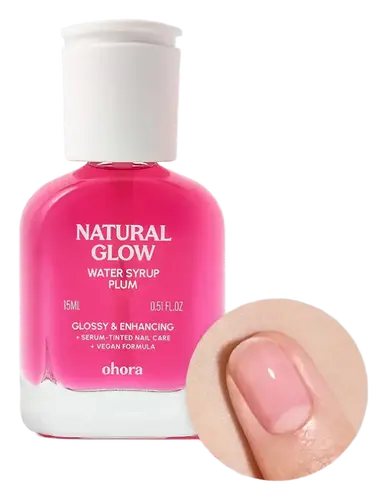 ohora Natural Glow Nail Care Polish Plum