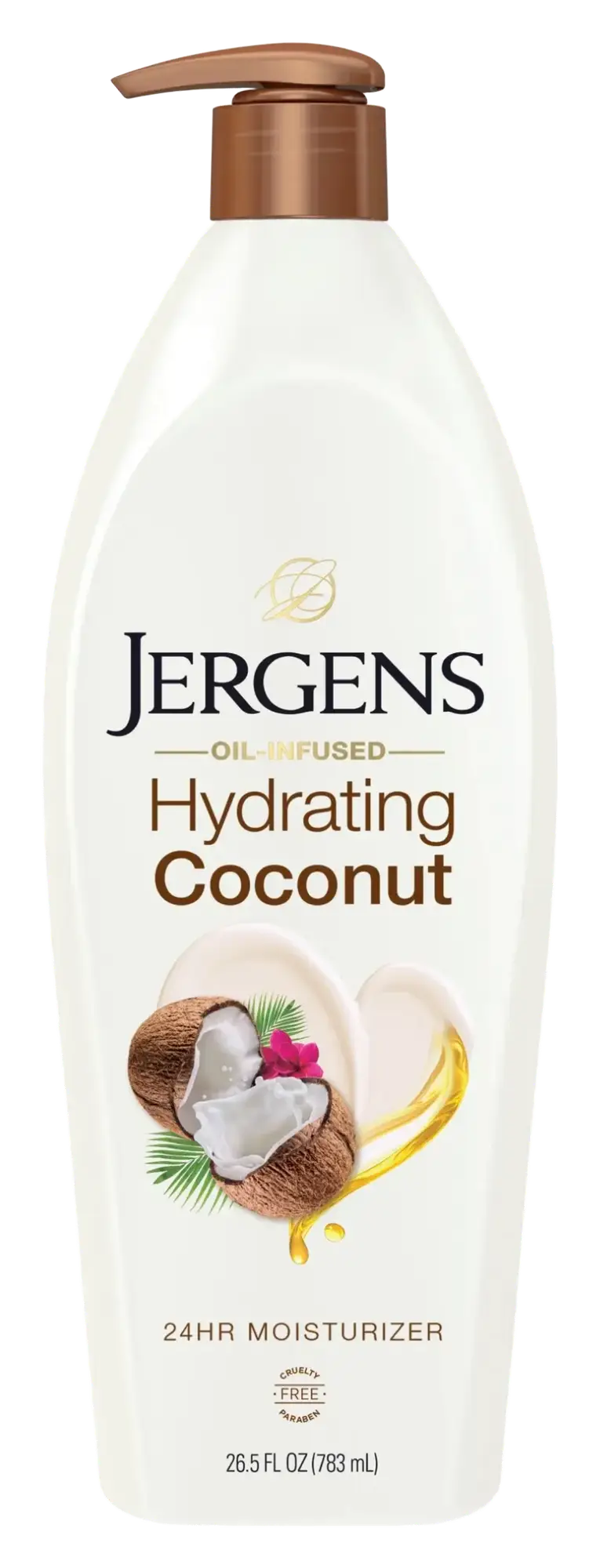 Jergens Skincare Oil-Infused 24-Hour Moisturizer Hydrating Coconut