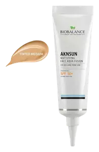 BioBalance Aknsun Mattifying Face Aqua Fusion Tinted SPF 50+ Medium