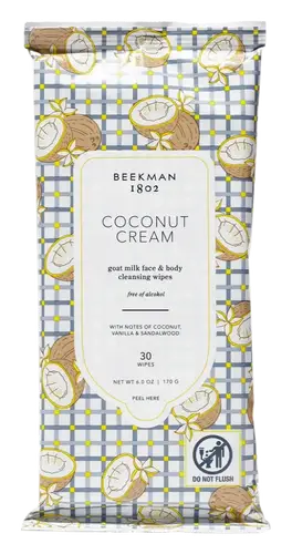 Beekman 1802 Facial Cleansing Wipes Coconut Cream