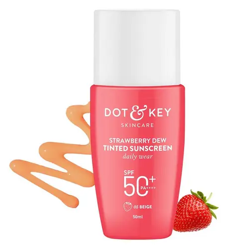 Dot & Key Skincare Strawberry Dew Tinted Sunscreen Daily Wear SPF 50+ PA++++ 05 Beige
